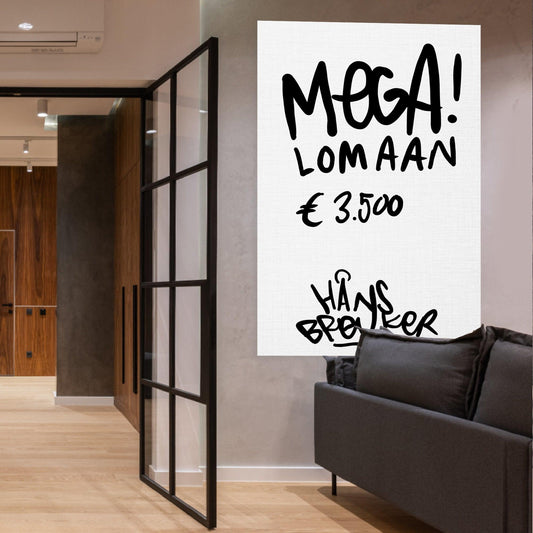 MEGA! Lomaan 80 x 120 cm. 1 stuk beschikbaar. - Hans Breuker