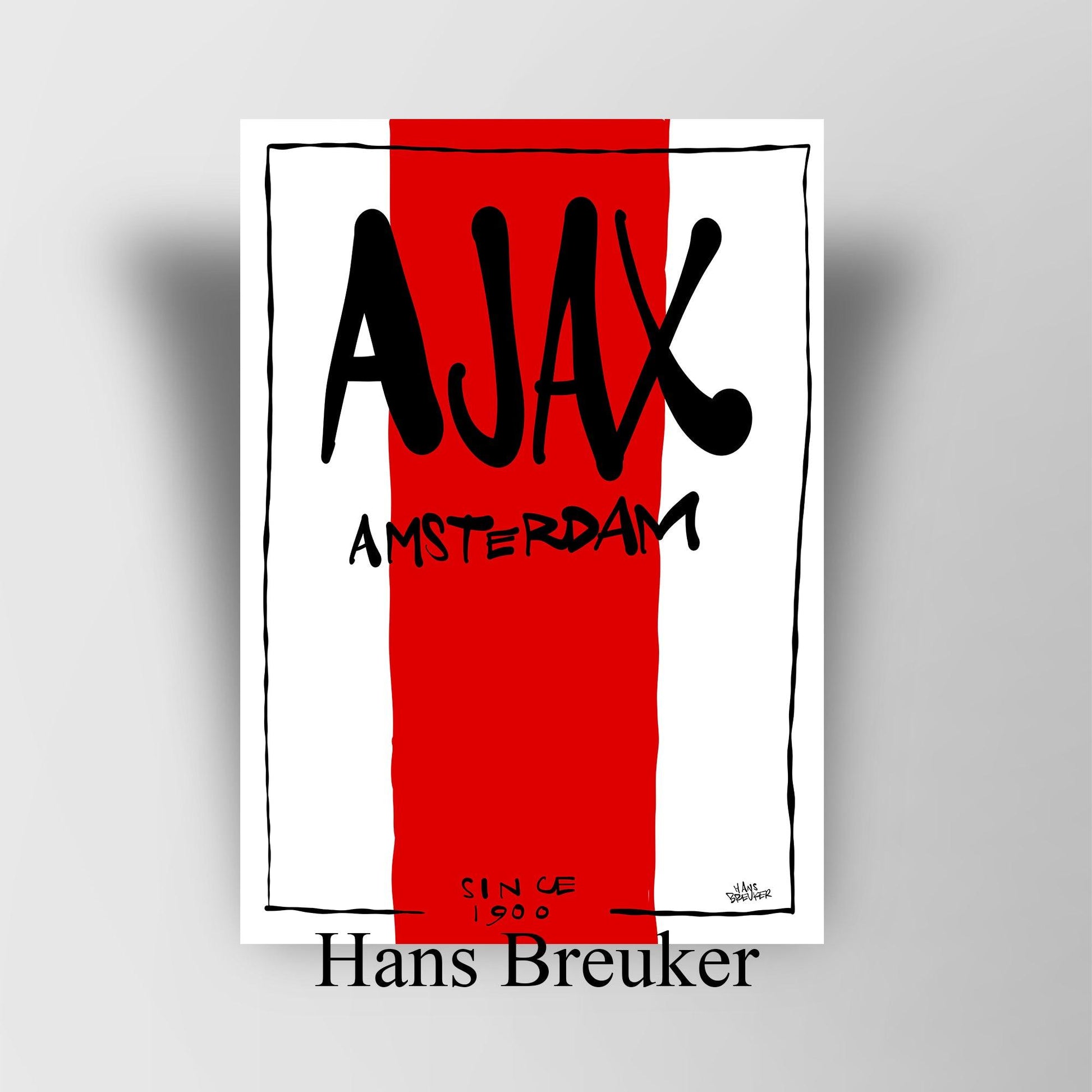 Sierlijke Ajax poster cadeau - Hans Breuker