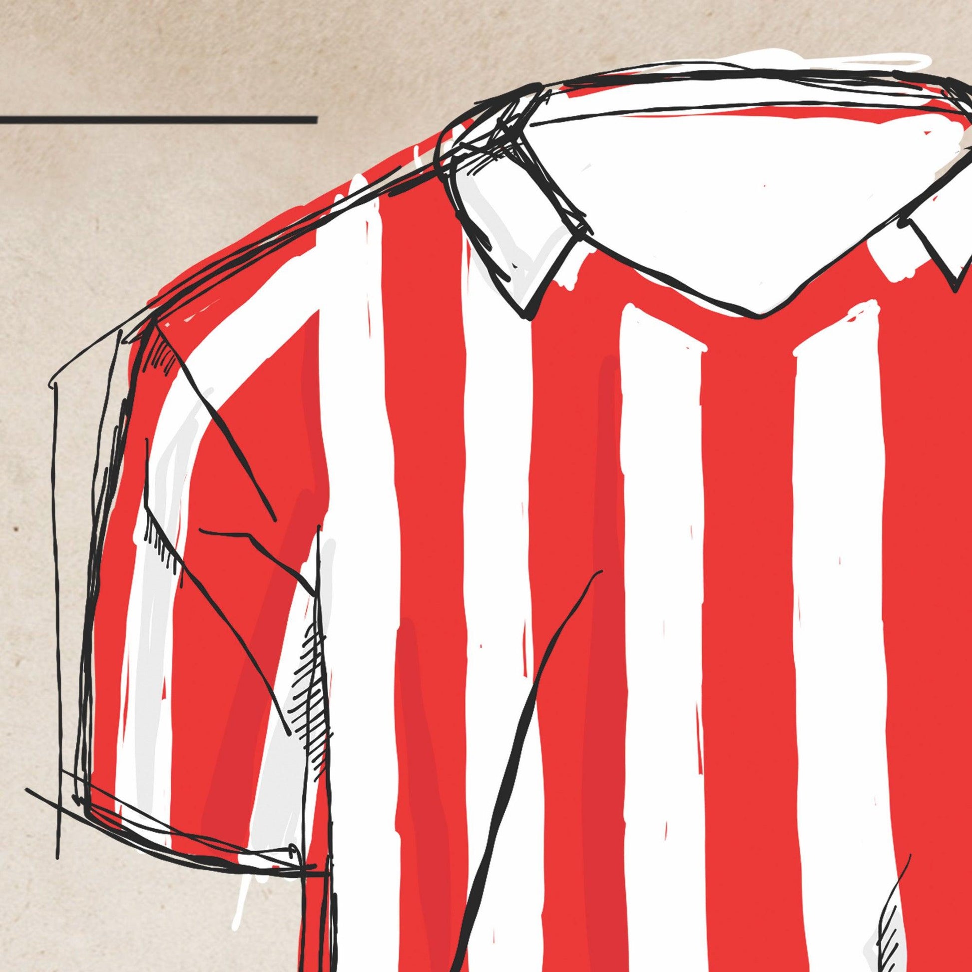 PSV shirt poster - Hans Breuker